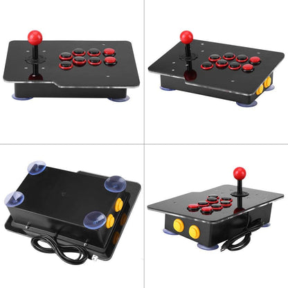 8-Way Arcade Game Joystick, USB Controller, Zero Delay Arcade Stick Buttons for Sports, Racing, Fighting Games